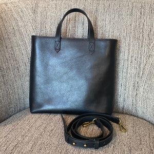 Madewell Zip Top Transport Tote True Black